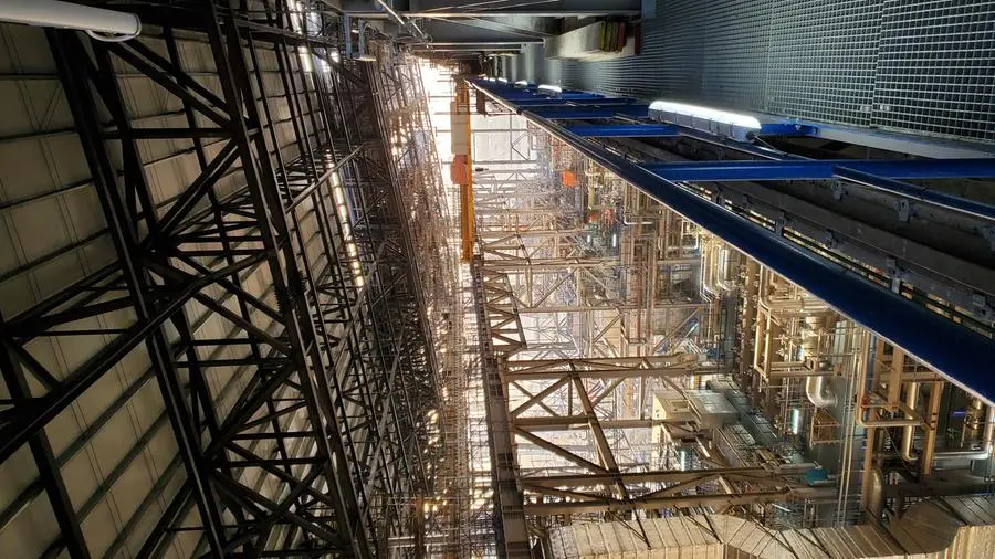 Interior view of Dubai Waste-to-Energy project. Image courtesy: BESIX