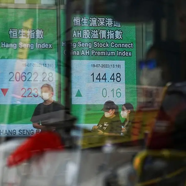 China stocks edge up, led by properties; HK shares fall after 10-day winning streak