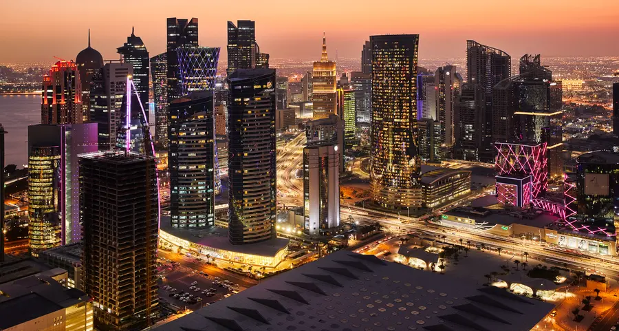 Buildings lit in Qatar colour in display of unity amid tensions