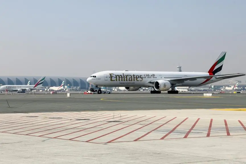 Emirates airline planes are pictured at Dubai airport, in Dubai, United Arab Emirates, January 30, 2023. REUTERS/Rula Rouhana , Reuters