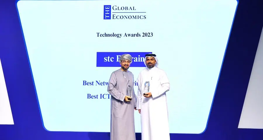 stc البحرين تحصد جائزة \"أفضل مزود لحلول أمن الشبكات\"وجائزة \"أفضل حلول تكنولوجيا المعلومات والاتصالات\" في حفل توزيع جوائز مجلة \"ذا جلوبال إيكونوميكس\" الاقتصادية