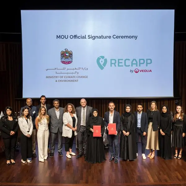MOCCAE and RECAPP by Veolia sign agreement to boost cooperation and increase collection rate of recyclables in UAE