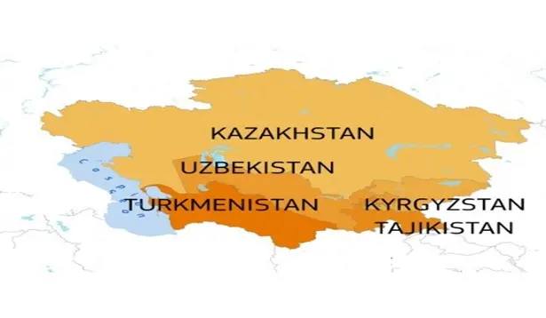 Geographical representation of Central Asian Countries