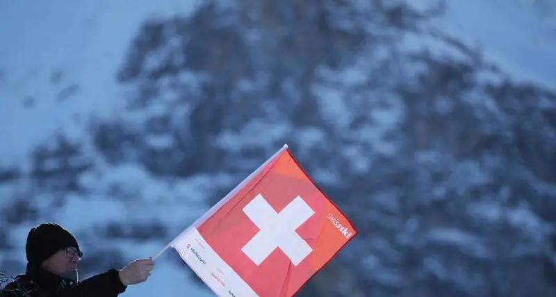 World's biggest Swiss flag unfurled on Alpine cliff