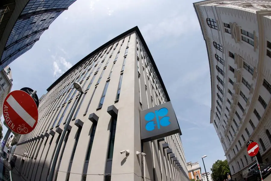 A view shows the logo of the Organization of the Petroleum Exporting Countries (OPEC) on their headquarters in Vienna, Austria, June 2, 2023. REUTERS/Leonhard Foeger
