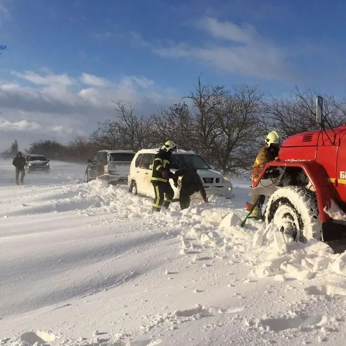 Nearly 2,500 rescued after snowstorm in Ukraine's Odesa region