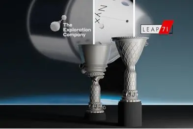 LEAP\\u202F71 and The Exploration Company have announced a cooperation in the field of space propulsion systems. Image courtesy: LEAP\\u202F71
