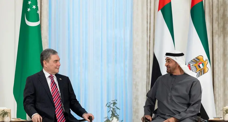 UAE President receives Speaker of Turkmen Upper House of Parliament