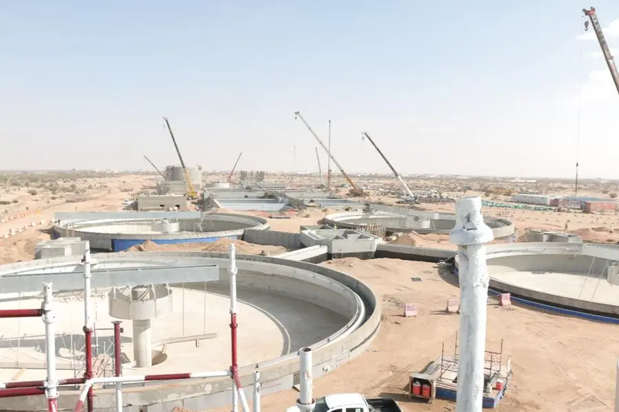 Construction site of the 100,000 cubic metres per day Al Taif Independent Sewage Treatment Plant (ISTP) project. Photo courtesy: Saudi Water Partnership Company (SWPC) twitter account. Image used for illustrative purpose.