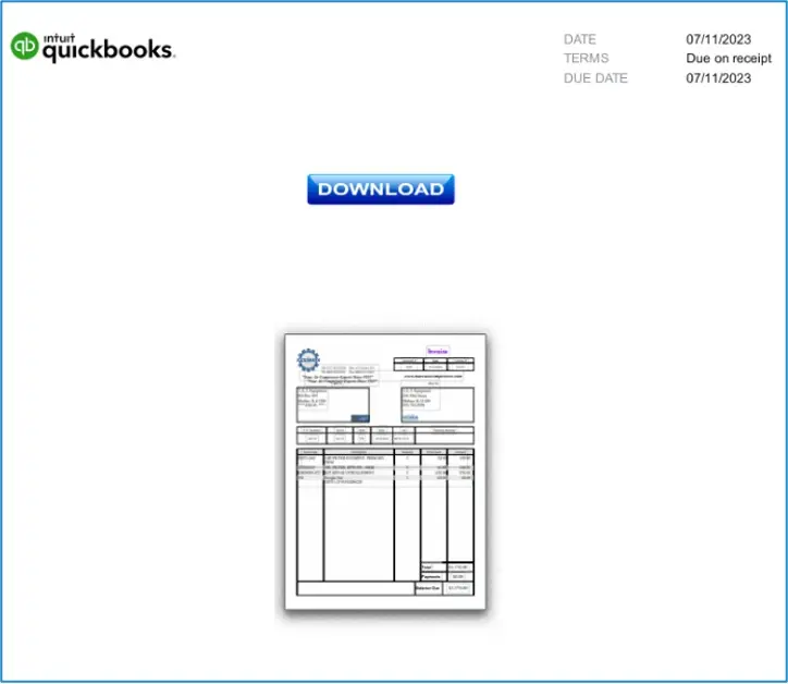 Photo 3- Example PDF document used in the 11 July campaign