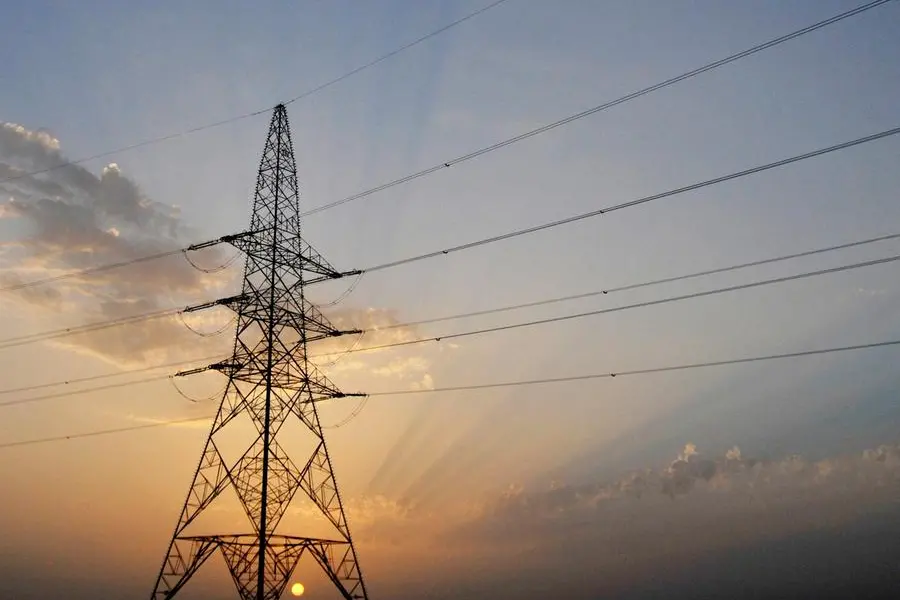 FILE PHOTO: An electric pylon supporting power cables is seen near the Western Region of Liwa near Abu Dhabi March 31, 2010. REUTERS/Jumana ElHeloueh/File Photo. Image used for illustrative purpose. , Reuters