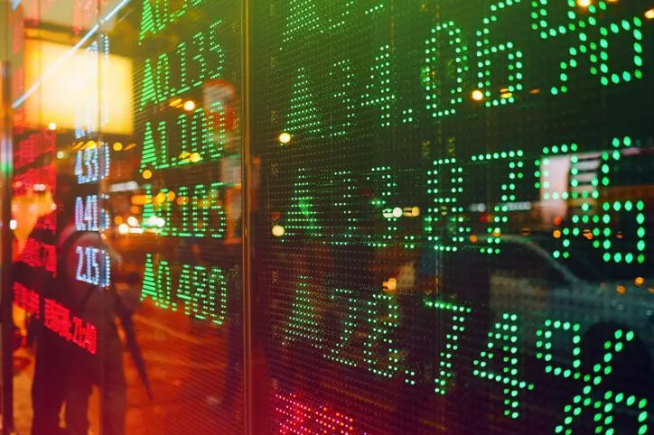 Stock exchange market display screen board. Image Courtesy: Getty Images , Getty Images/Getty Images