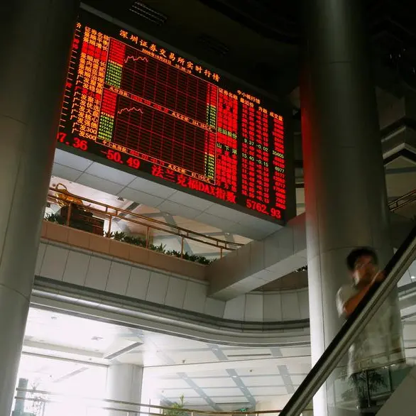 China stocks fall on soft economic data; HK gets tech boost