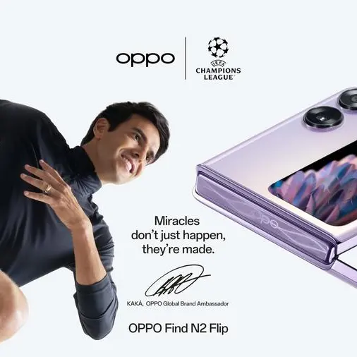 OPPO announces Kaká as global brand ambassador for its UEFA Champions League partnership 2023