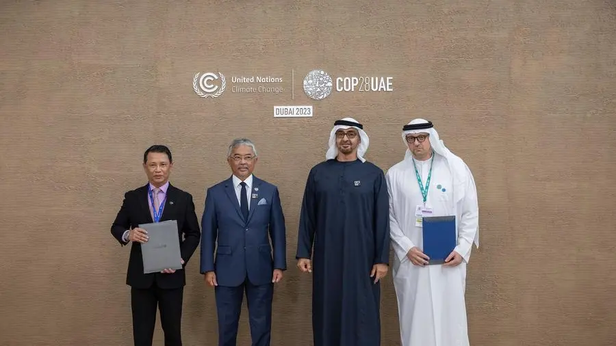 بيان صحفي:  تبادل اتفاقيات بين الإمارات وماليزيا لتطوير مشاريع طاقة نظيفة بقدرة 10 جيجاواط في ماليزيا