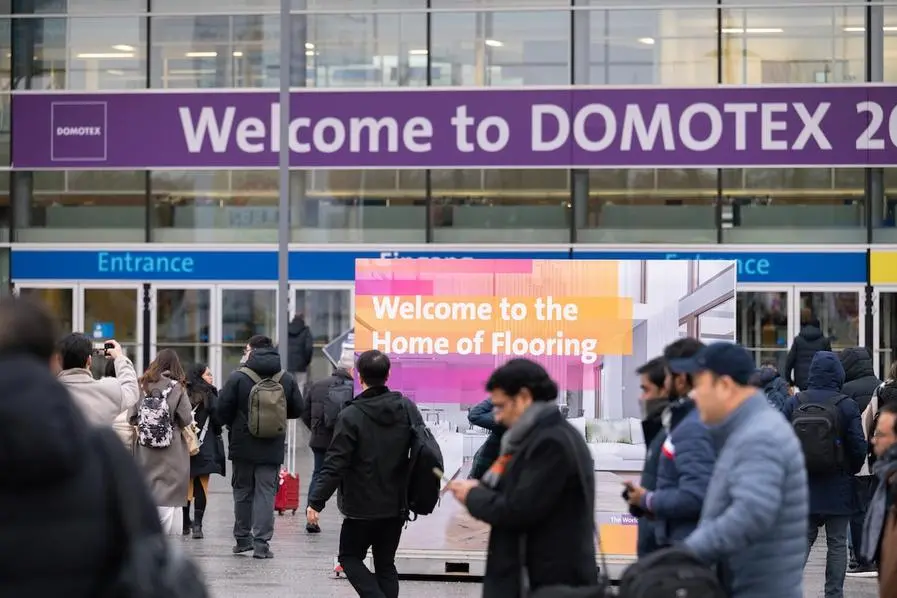 Domotex 2024, Eingangsbereich, Einganz Nord. Image Courtesy: Deutsche Messe AG