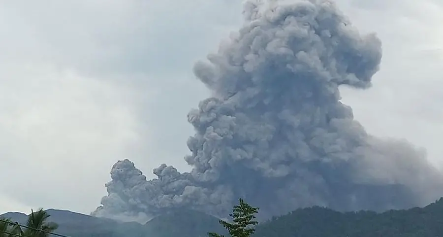 Indonesia volcano erupts, spews ash 3 km into sky