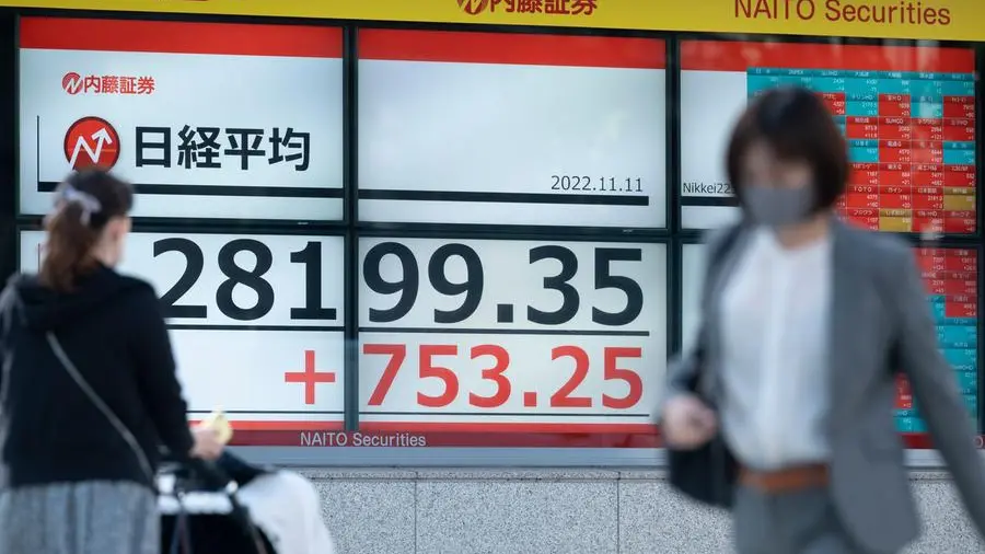 Asian markets mostly rise but political turmoil holds Seoul back