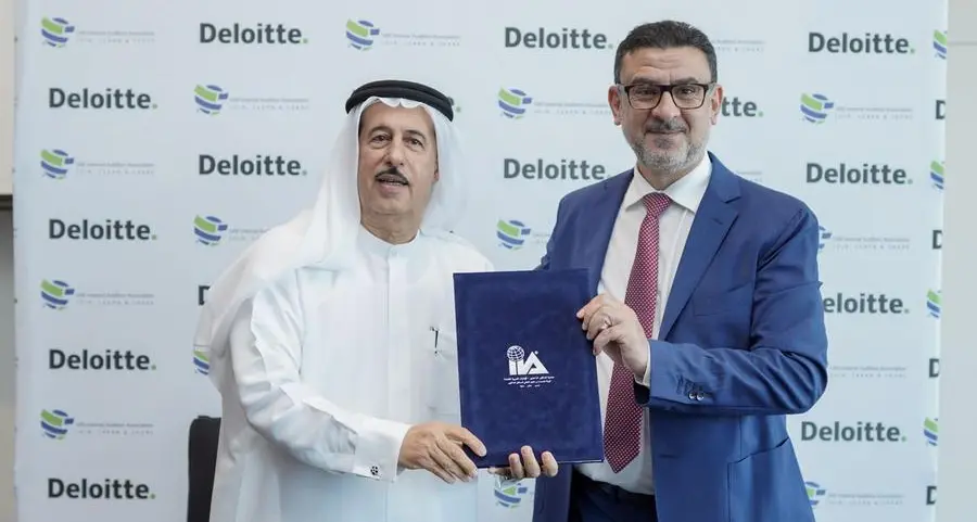 Deloitte Middle East and UAE Internal Auditors Association sign MoU at The Audit Summit in Abu Dhabi