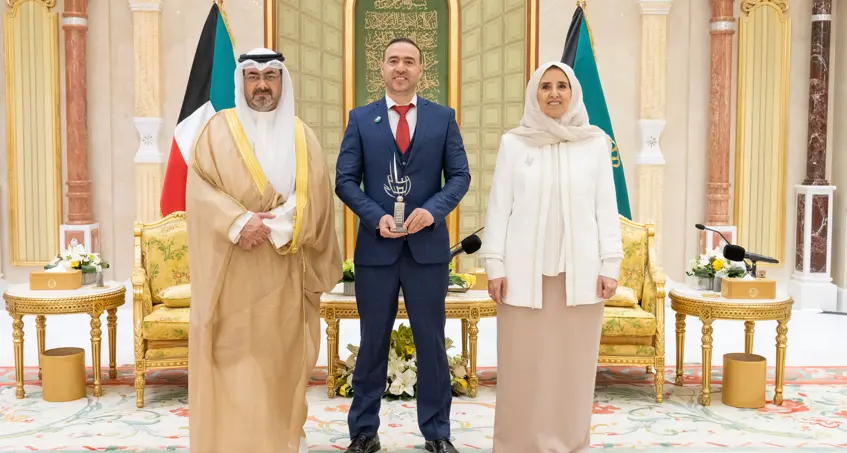 Palestinian entrepreneur wins Sheikh Salem Al-Ali Al-Sabah Informatics Award in Kuwait