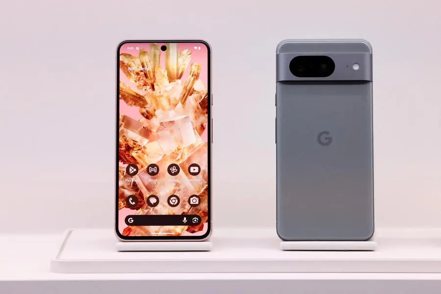 The new Pixel 8 Phone is displayed in New York City, U.S., October 4, 2023. REUTERS/Caitlin Ochs , Reuters
