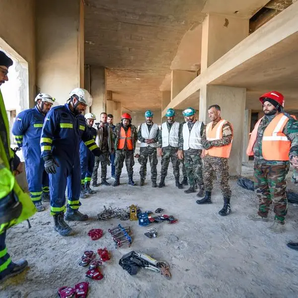 UAE Search and Rescue team continues practical training for Syrian Civil Defence members