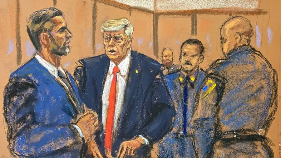 Courtroom sketches from Trump's NY hush money trial
