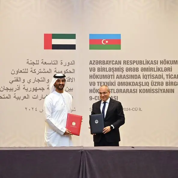 UAE and Azerbaijan agree to develop economic partnership in the sectors of entrepreneurship, tourism, new economy, technology, innovation and agriculture