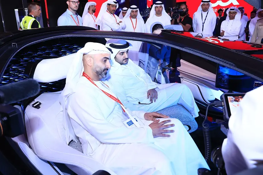 H H Sheikh Maktoum bin Mohammed bin Rashid Al Maktoum at the Cadillac InnerSpace Concept