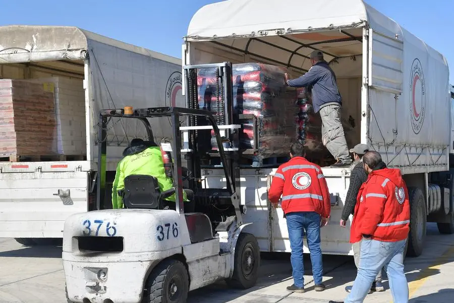 Moreover, work is ongoing in preparing the mobile field hospital in the town of Islahiye in Turkey to receive and treat the injured , WAM