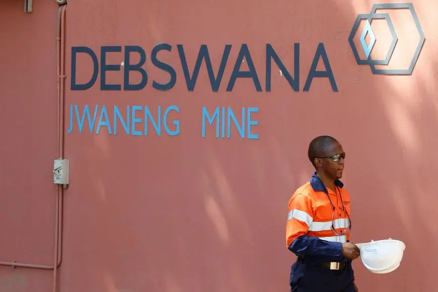 Botswana's Debswana diamond sales down 25.1% in 2023 on weak demand