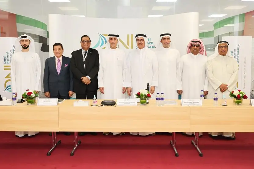 <p>Dubai National Insuranc<span id=\"cke_bm_463S\" style=\"display:none\">&nbsp;</span>e approves a cash dividend of 10 % at the Annual General Assembly meeting</p>\\n