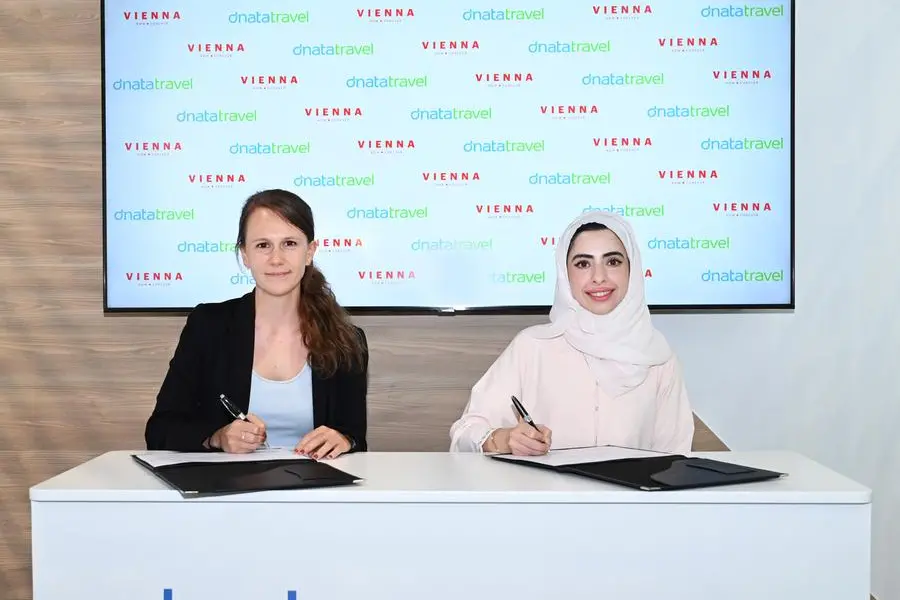 <p>Christina Freisleben at Vienna Tourist Board, and Maryam Al Hashimi at dnata Travel at ATM Dubai 2024</p>\\n
