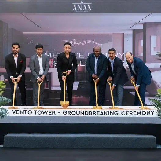 Groundbreaking ceremony of Vento Tower by ANAX Developments ushers in a new era in luxury living in Dubai