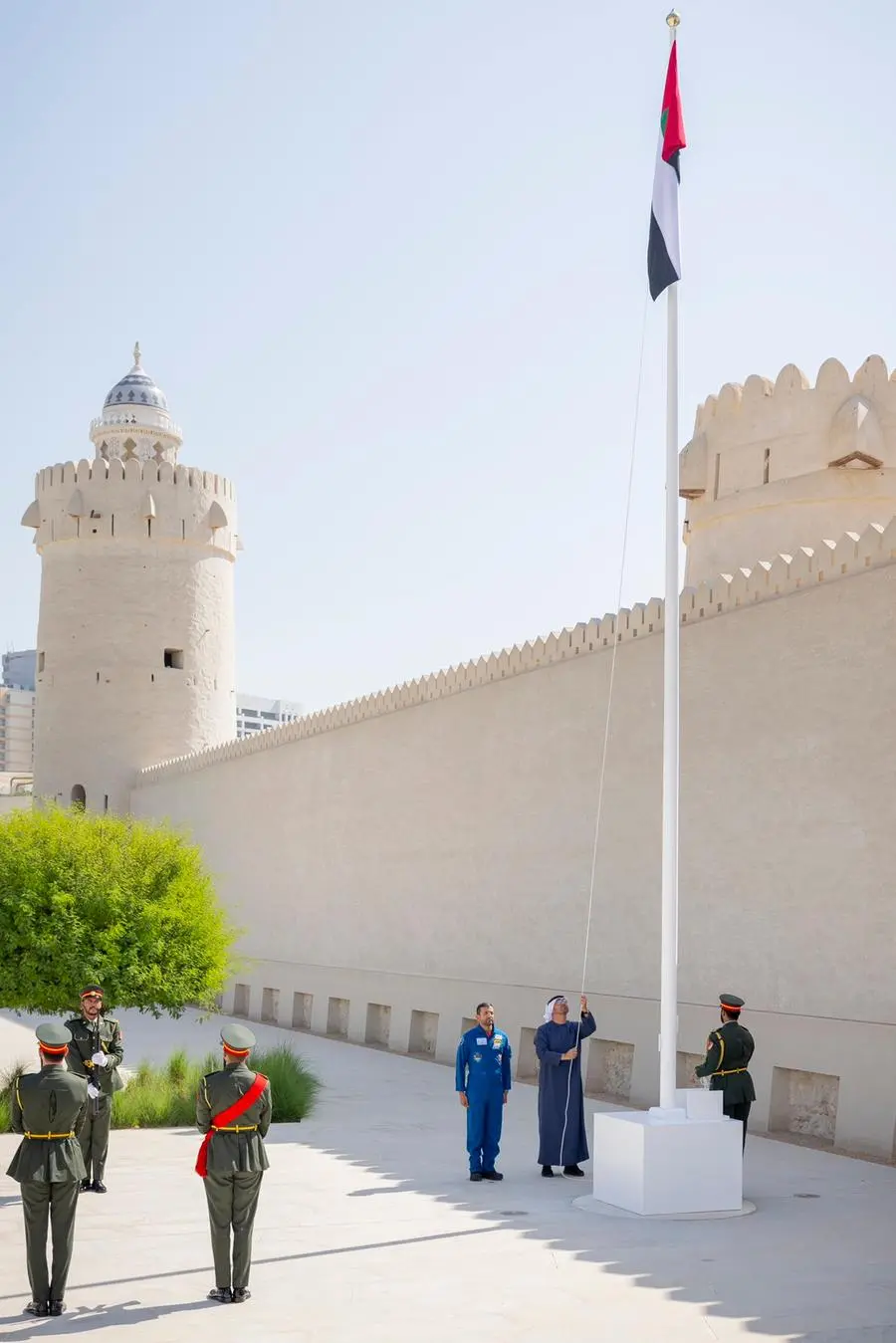 On Flag Day, we stand in unity to raise the UAE flag which symbolises the pride and loyalty of the nation. As we join together to mark this occasion, I remain fully confident in the ability of the next generation to create a brighter future for all- Image Courtesy: HH Mohamed Bin Zayed Official X Handle