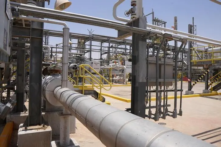A view of Co2 pipelines in Haiwyah NGL recovery plant in eastern province of Saudi Arabia, June 27, 2021. , Reuters Images/Mohammed Benmansour