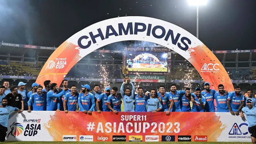 India crush Sri Lanka by 10 wickets to win eighth Asia Cup