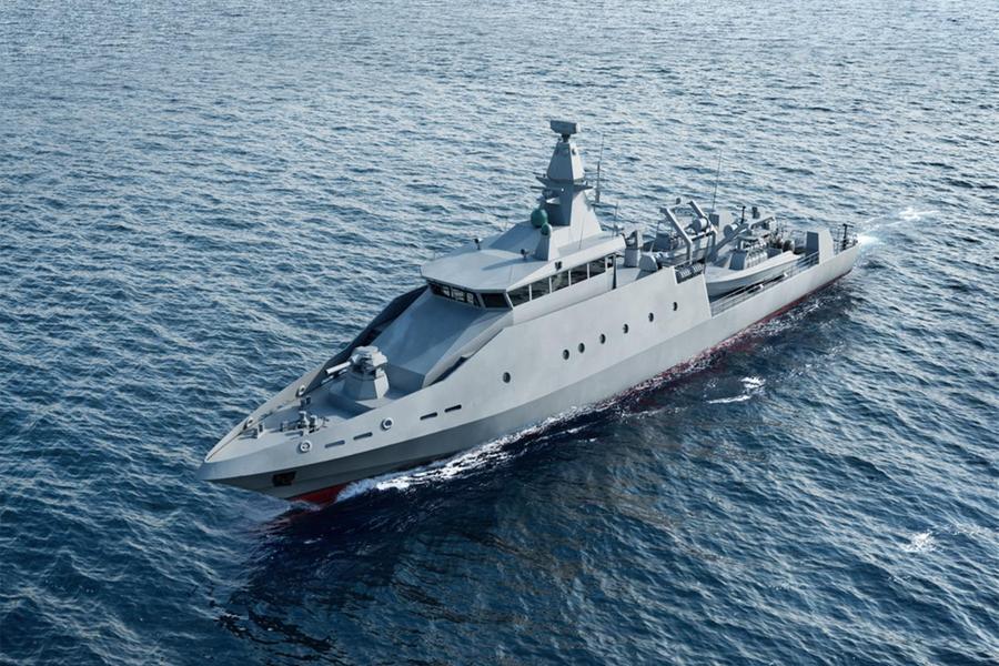 شركة أبوظبي لبناء السفن التابعة لـ ايدج تكشف عن زورق مرور بطول 51 مترًا في  معرض إندونيسيا الدفاعي 2022