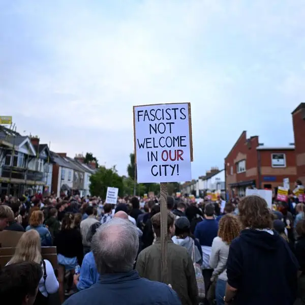 UK anti-racism protesters take to streets after days of far-right unrest