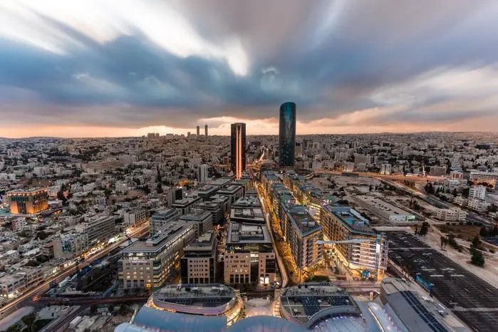 Image used for illustrative purpose. High Angle View Of City Buildings During Sunset Photo Taken In Amman, Jordan. Getty Images Image used for illustrative purpose. , Getty Images