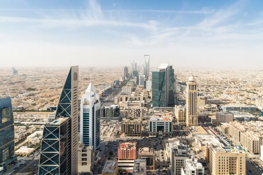 Aerial view of Riyadh downtown and business district in Saudi capital city. Getty Images , Getty Images