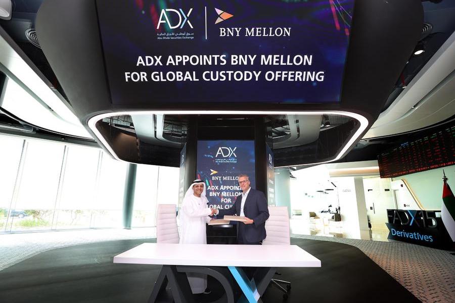 Abu Dhabi Securities Exchange enters into a partnership with BNY Mellon to expand custodial services globally