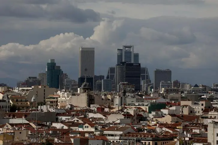 Clouds pass over business district buildings in Madrid, Spain June 4, 2018. Sergio Perez, Reuters Image used for illustrative purpose.