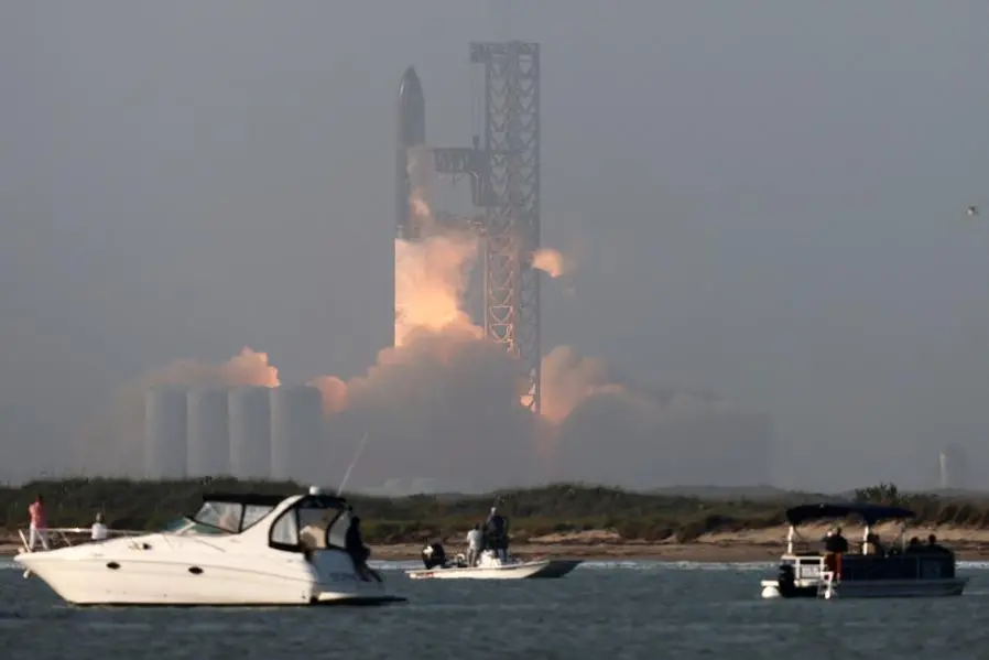 SpaceX succeeds in launching Starship rocket, but loses contact mid-flight  : NPR