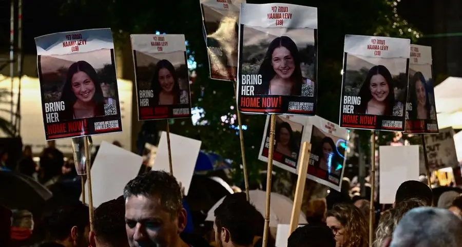 Thousands rally in Israel for end to hostages' 100-day ordeal