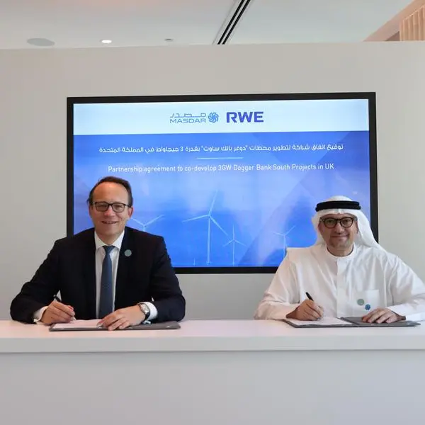 Masdar joins forces with RWE in £11bln investment to co-develop massive 3GW offshore wind projects in UK