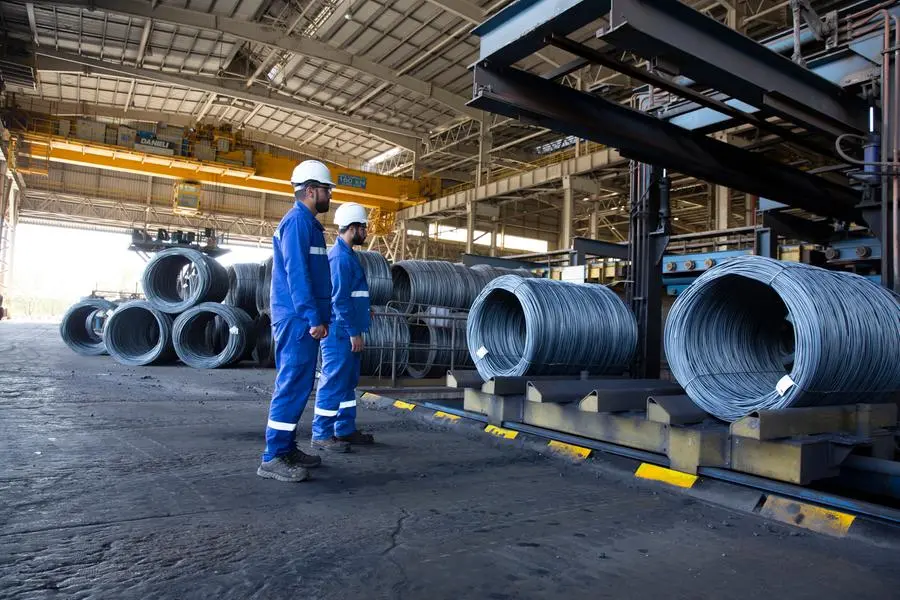 Manufacturing of wire rods. Image courtesy: Emirates Steel