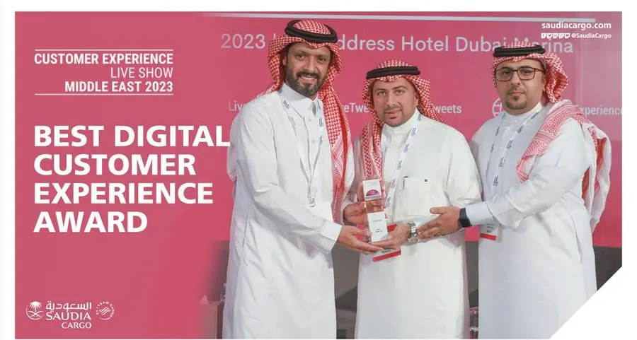 Saudi Cargo crowned Best Digital Customer Experience Award in the Middle East 2023
