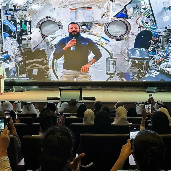 UAE astronaut wears kandura in space, extends Eid greetings