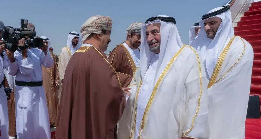 Sharjah Ruler arrives in Muscat on two-day official visit